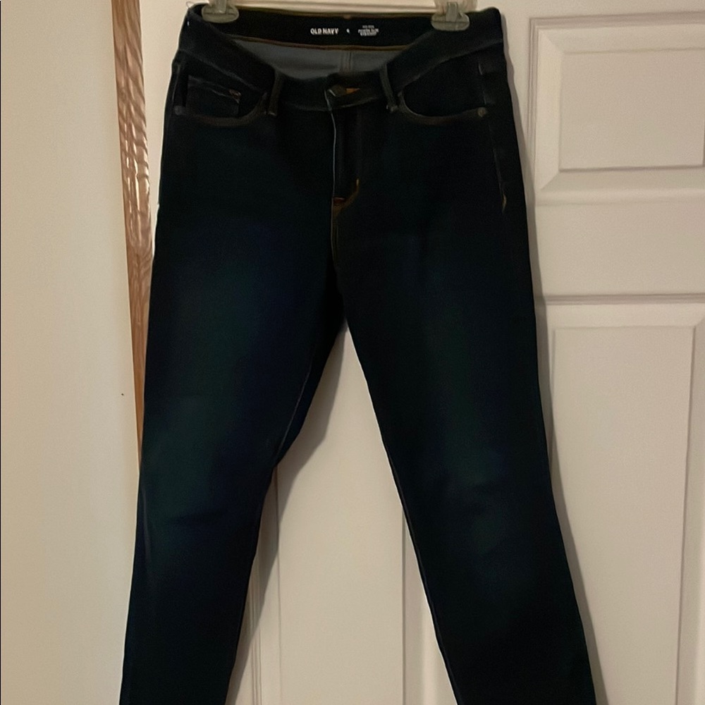 Old Navy Blue Straight Leg Jeans Classic Style